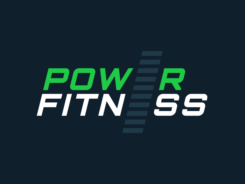 Power Fitness Animated logo animation logo power