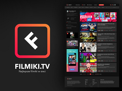 Filmki.tv branding ilustrator logo sketch sketch 2 ui ux ux designer web webdesign