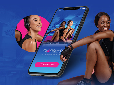 Fit4Friends app fit gym mobile mobile app design photoshop sketch ui ui ux design ux ux design