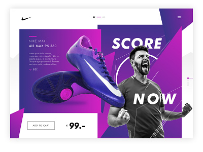 Nike LP - concept design nike photoshop shoes ux uxuidesign webdesign