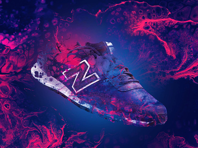 New Balance shoes abstract balance blue new newbalance photoshop red shoes
