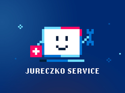 Jureczko Computer Service abstract branding design illustration logo photoshop pixel pixelart