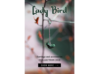 LADY BIRD banners design ui webdesign