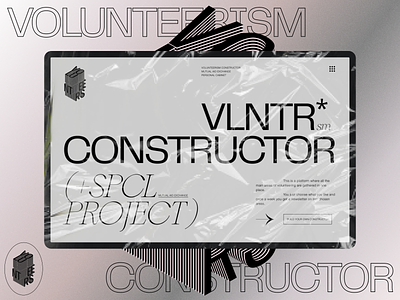 Volunteerism Constructor 3d big idea branding cinema4d concept design digital graphic design grid promo strategy swiss typography ui ui ux ux volunteering web web design website