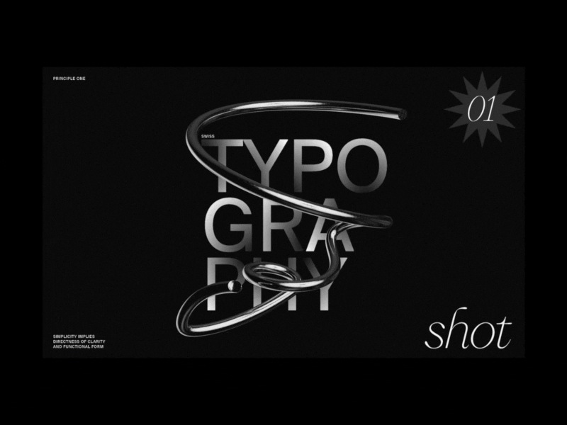 Typography animation 3d animation c4d cinema4d design digital graphic design swiss typography
