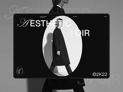 Aesthetic Noir black and white concept design digital fashion graphic design grids interface minimalism swiss design typography ui ux website website concept сlean