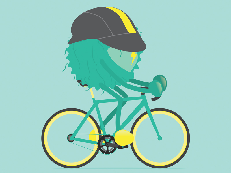 Tour De Rad bicycle bike character design cycling maillot jaune rad tour de france