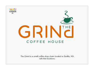 Thirty Logos Design Challenge Day Two - The Grind designer graphic graphicdesign graphicdesigner graphics logo logodesign logodesigner logopassion logos thirtylogos thirtylogoschallenge