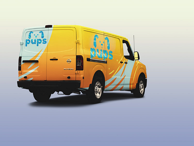 Pups - delivery service delivery dogs. logodesign logos pups thirtylogos