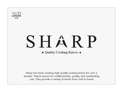 Thirty logos challenge #16 - Sharp graphicdesign knife logo logodesign logodesigner logoinspiration logopassion logos sharp thirtylogos thirtylogoschallenge