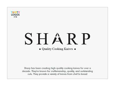 Thirty logos challenge #16 - Sharp