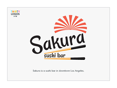#Thirtylogos challenge day 18 - Sakura graphicdesign logo logodesign logodesigner logoinspiration logopassion logos sakura sushi thirtylogos thirtylogoschallenge