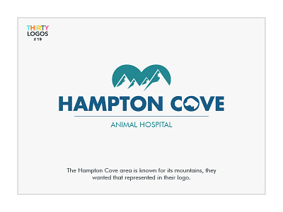 #Thirtylogos challenge day 19 - Hampton Cove animal hospital designer graphicdesign graphicdesigner hampton cove logo logodesign logopassion logos thirtylogos thirtylogoschallenge