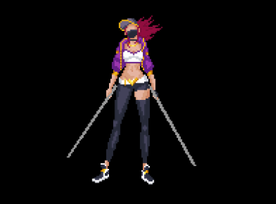 Pixel Art - Akali Bandana aseprite design illustration pixel pixel art pixelart pixels