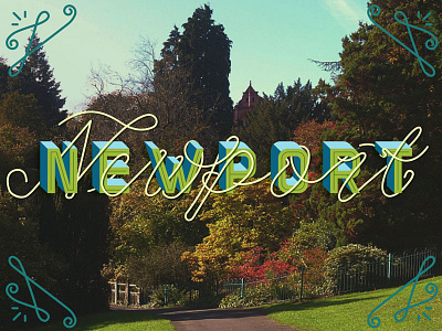 Newport 3d lettering custom type hand drawn type hand lettering homwork newport photography typography