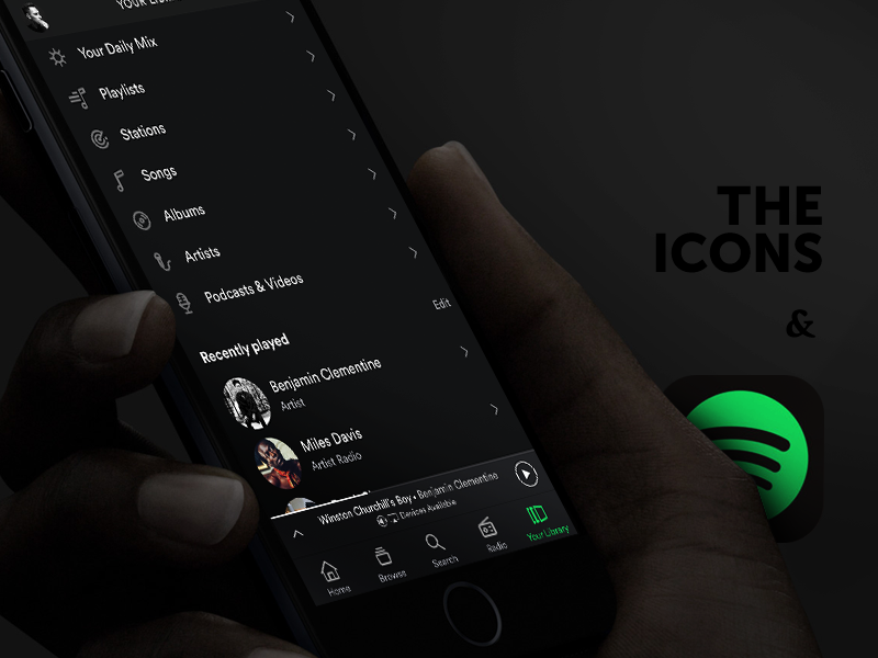 Spotify Icons by Sergey Minkin on Dribbble