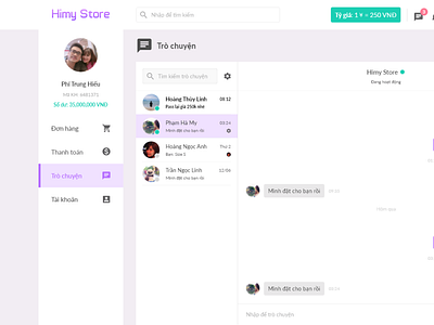 Chat - Himy Store Web App