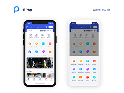 Home - HiPay Mobile App 001 app design ui ux