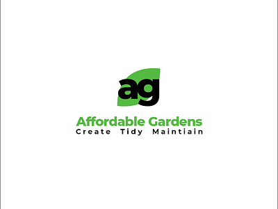 Affordable Gardens Concept Logo branding design graphic design icon illustration logo logo design minimal modern vector