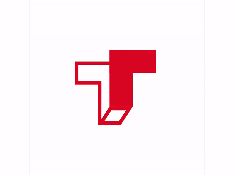 TrueTech Technology Publication Rebrand (GIF). branding design gif gif animation graphic design icon logo logo design logo system minimal modern truetech typography vector