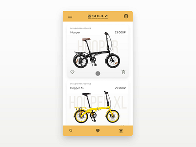 shulz – bike shop concept animation app bike shop bikes interaction motion shop store typography ui ux