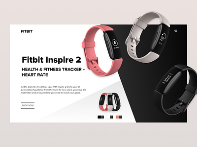 Fitbit Wearable Booking Site branding design ecommerce fitbit tracker ui watch