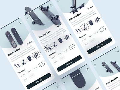 Skate Detail Mobile App Design