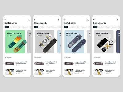 Skate E Commerce Mobile App Design