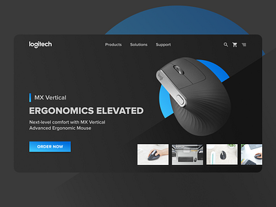 Logitech Vertical Mouse Booking Site computer design ecommerce design ergonomy logitech mouse mx vertical ui