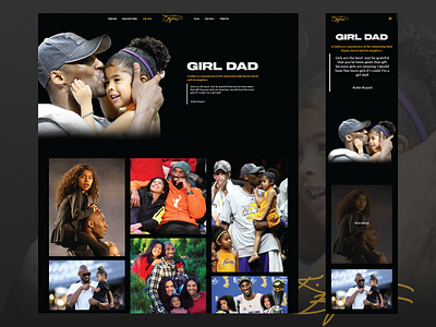 Kobe Bryant Tribute Site - Girl Dad Page