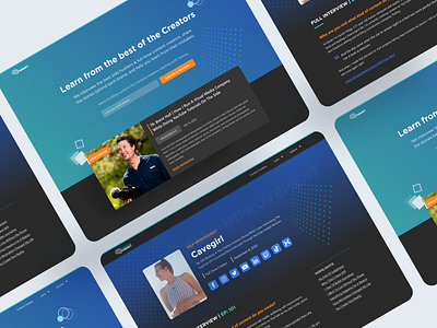 Creator Mindset Landing Page blog content design design landing page design podcast redesign responsive design ui