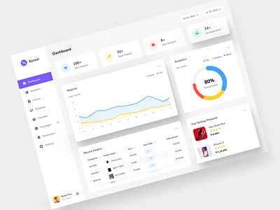 E-Commerce Platform Dashboard UI Concept Design dashboard design ecommerce design graphs ui