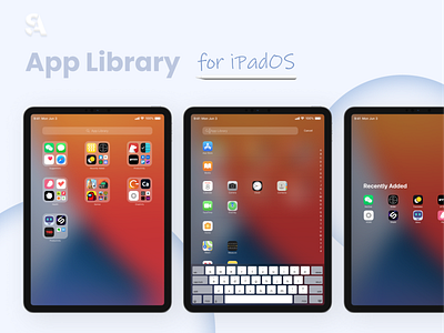 App Library for iPadOS app app library app ui apple ios ipad ipad app ipados ipadpro iphone macos ui ux