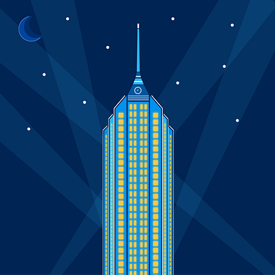 City that never sleeps architechture buildings city citylights cityscape design digital illustration lights moon night nightlife sky skyline vector vector art