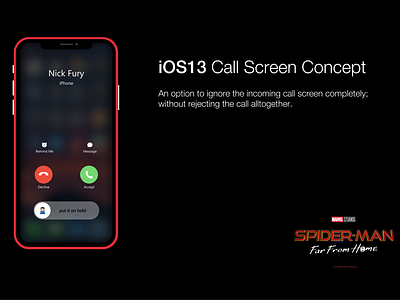 iOS 13 Call screen concept apple caller hold ios ios13 iphone redesign redesign concept ui uiux ux