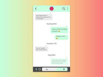 #013 Direct Messaging Dribbble
