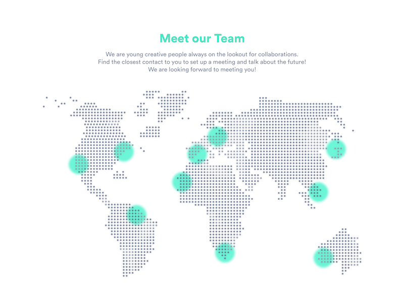 #029 Map modern world minimalistic team map uxdesign uidesign 029 challenge dailyui