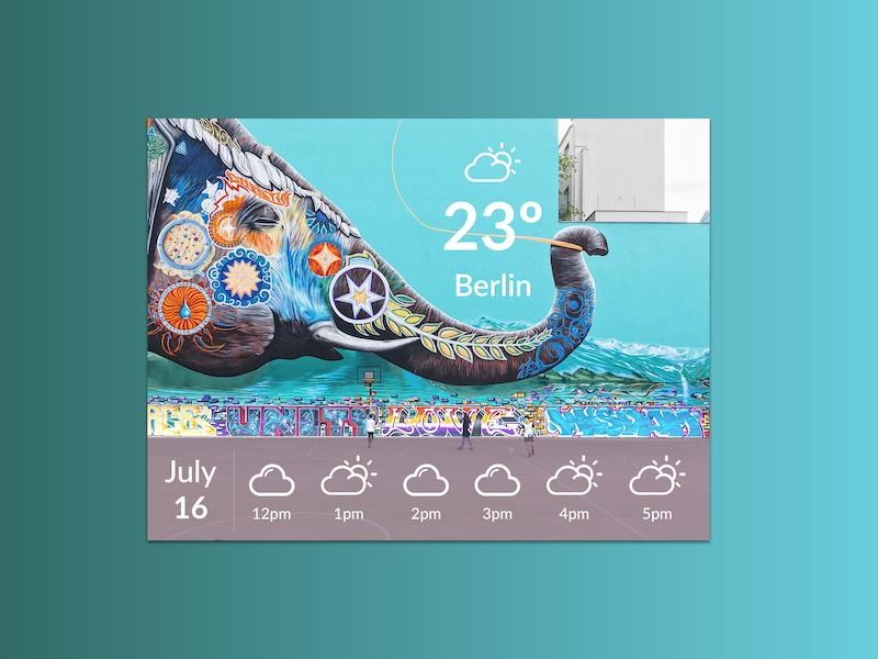 #037 Weather kreuzberg berlin meteo dashboard weather uxdesign uidesign 037 challenge dailyui