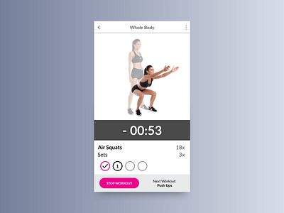 #062 Workout of the day challenge dailyui dailyuichallenge design fitness sketch uidesign vector workout