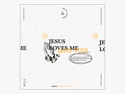 Jesus loves me (and you) christian christiandesign design illustration jesus layout layout design logo design prayer typography