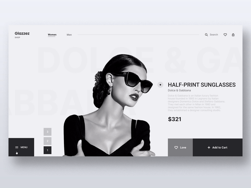 Product page for a high-end fashion retailer