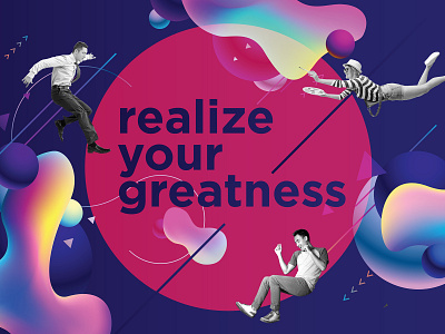 Realize Your Greatness Design colorful design motion typography