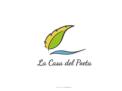 La Casa del Poeta - Logo branding illustration logo logo design vector