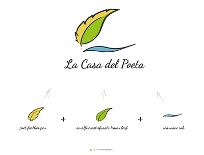 La Casa del Poeta - Logo design Concept branding concept illustration logo logo design vector
