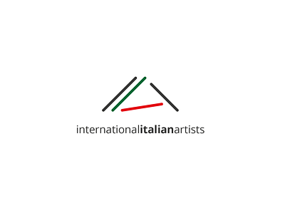 International Italian Artists - Logo branding concept logo logo design vector