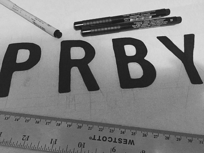 Poorboy - PRBY branding design flat illustration logo typography