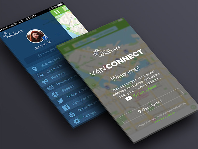 VanConnect ios mobile sketch