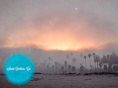 Santa Barbara, CA beach california cloudy santabarbara sunset