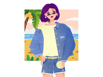 Girly illustration #DENIM