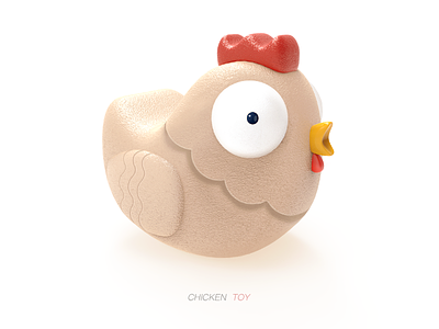 Chicken toy c4d chicken toy 可爱